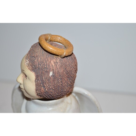 Vtg Rita Ward Pottery Angel of Light Oil Burning Lamp Statue handmade signed - Picture 11 of 13
